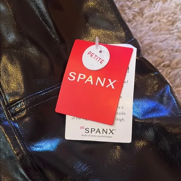 SPANX Glossy Black Leggings - Picture 2 of 2